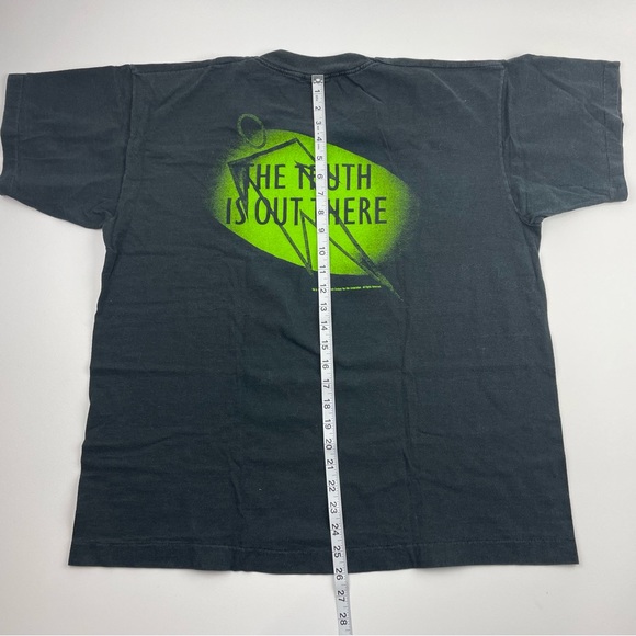 Vintage X-Files the truth is out there 1994 USA Made single stitch T-shirt Sz L - Picture 8 of 9